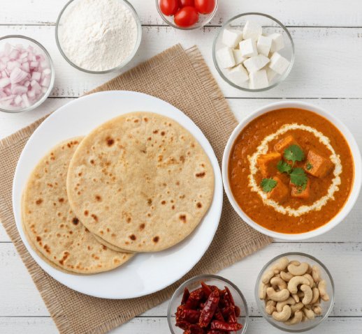 Chapati  Paneer Butter Masala