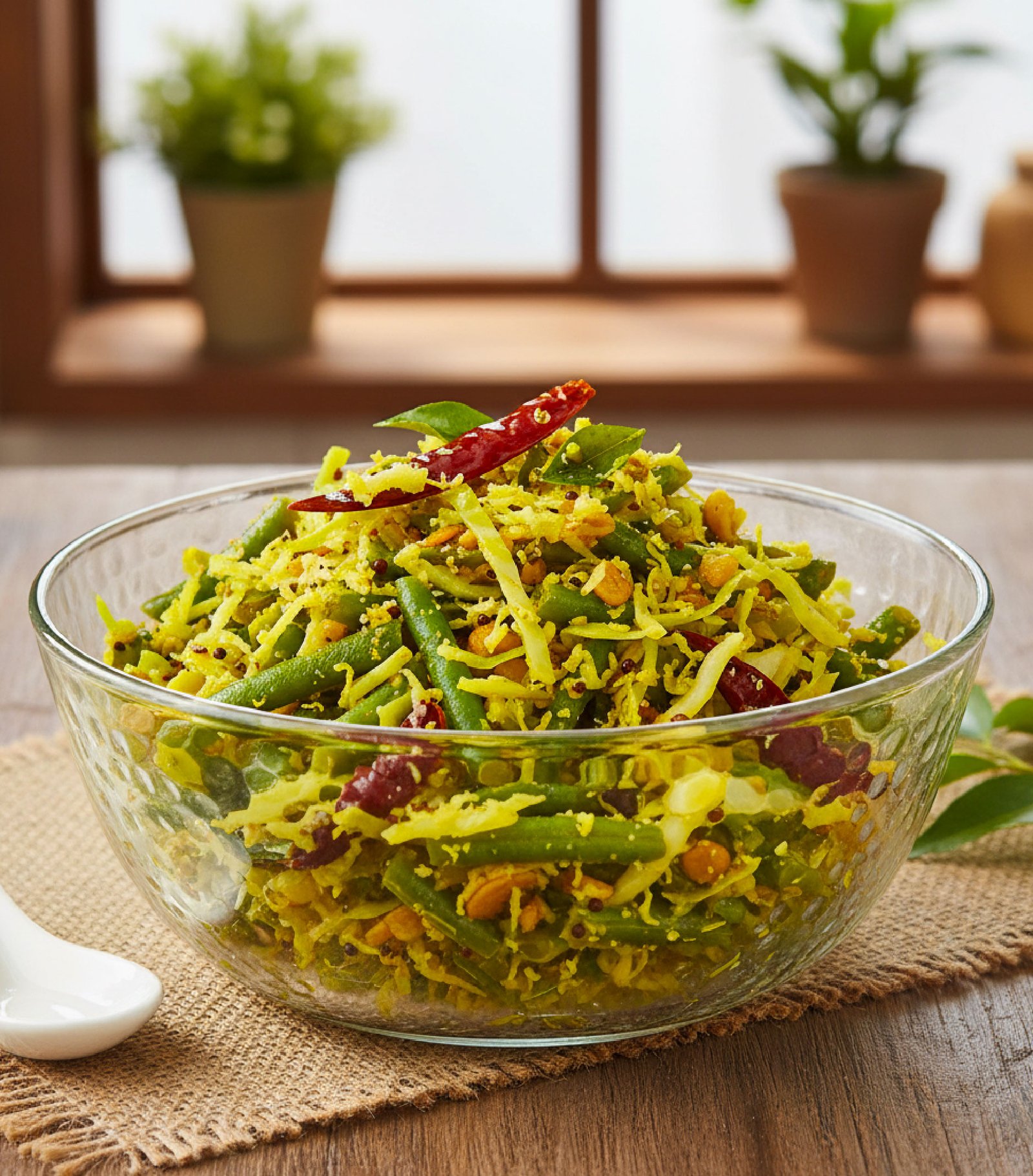 Beans Cabbage Thoran 