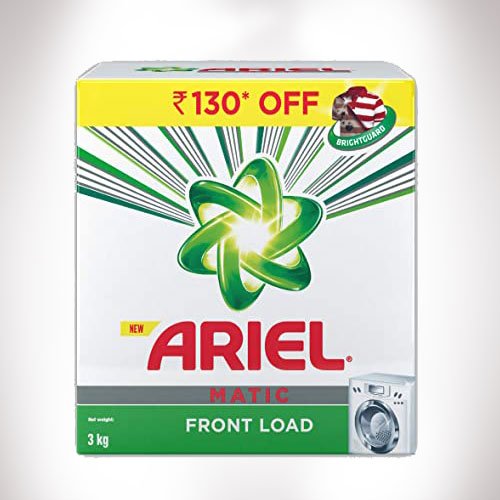 Ariel Matic Brightguard save rs.130 with free 500ml liquid detergent (3kg+500ml)