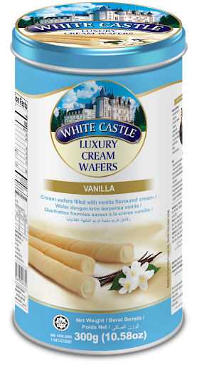 White Castle Luxury Cream Wafers Vanilla (300g)