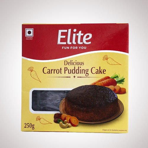 Round Elite Jackfruit Pudding Cake 500 Gm For Evening Snacks, Packaging  Type: Box