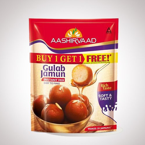 Aashirvaad Buy 1 Get 1 Free Gulaab Jamun Instant Mix (175 g)