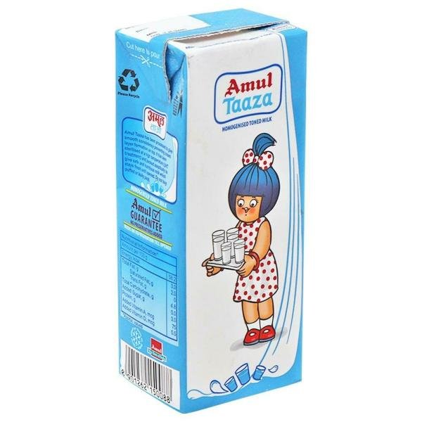 Amul taaza toned milk 1Ltr