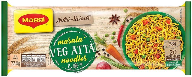 Maggi Masala Veg Atta Noodles (4 Pack)