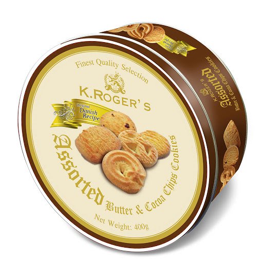 K Rogers Assorted Butter & Cocoa Chips Cookies - 400g