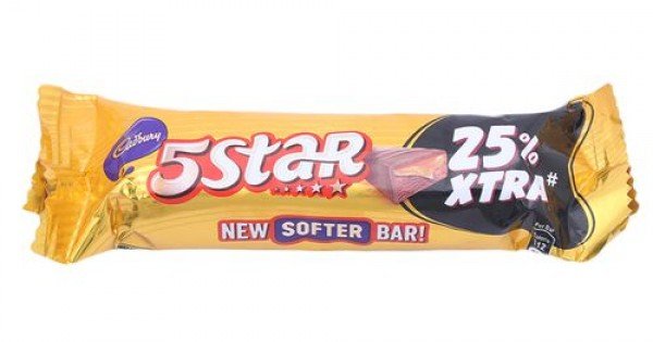 Cadbury 5 Star New Softer Bar (25% extra)