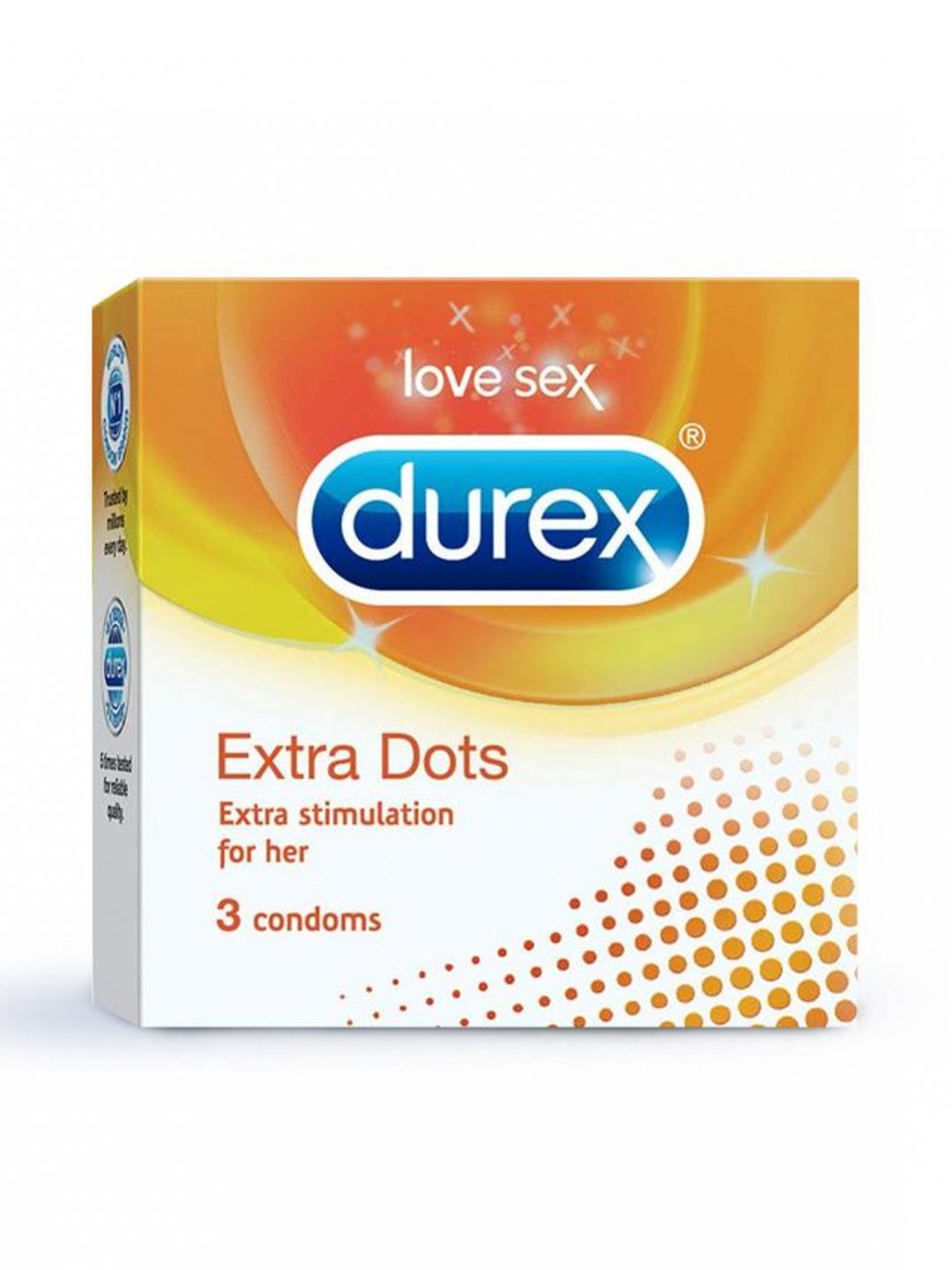 Durex Condoms Extra Dots(3No.s)