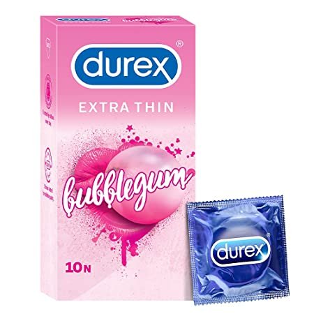 Durex Condoms Bubblegum Extra Thin(10No.s)