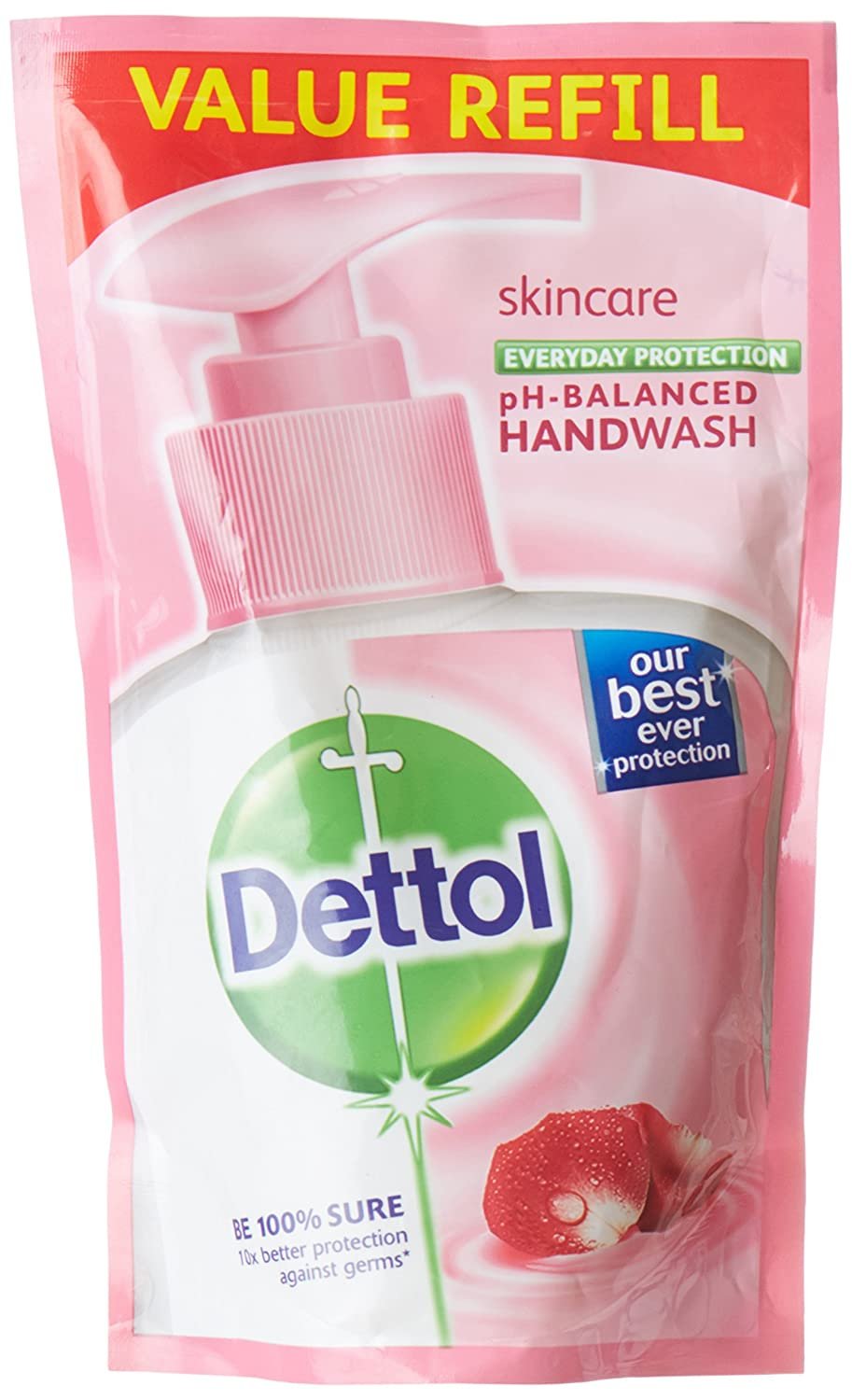 Dettol PH Balanced Skincare Liquid Hand Wash Re-fil Pack(175ml)